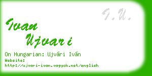 ivan ujvari business card